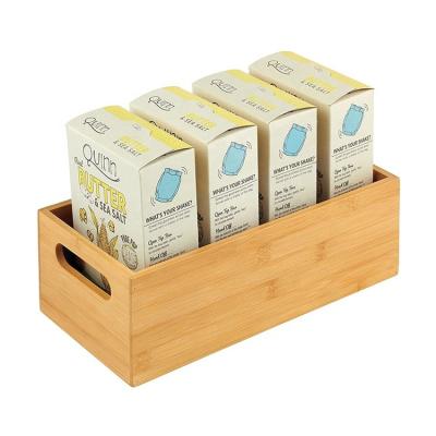 China China customized modern wholesale natural bamboo food solid wood small storage box for sale