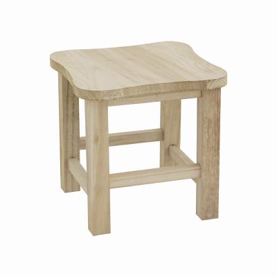 China Factory Supply Home Supply Kids Demountables Cheap Natural Wood Sitting Cover Small Stool for sale