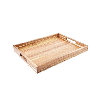 China Hotel Food Storge Tray Natural Solid Wood Serving Organizer Large Restaurant Home Decorative Home Office for sale