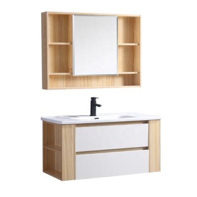 China Eco-friendly Modern Bathroom Furniture Water Proof Wooden Wall Cabinet With Drawers Design Bathroom Cabinet for sale