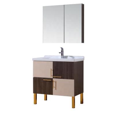 China Environmental Friendly Modern Style Bathroom Cabinet With Wash Basin Cabinet Bathroom for sale