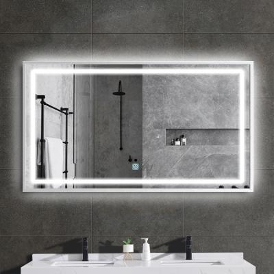 China Bathroom Vanity Mirror Lighted Intelligent Led Rectangular Vanity Mirror With Lights for sale