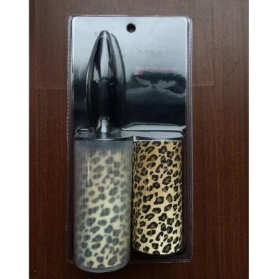 China Manual Leopard Pet Sticky Fiber Roller with Plastic Cover Set of 2 for sale