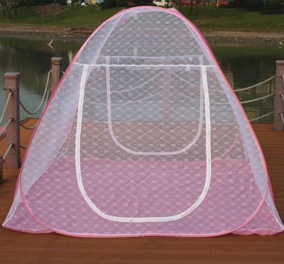 China Portable Folding Folding Anti Mosquito Nets Pop Up Bed Tent With Bottom Mosquito Netting for sale