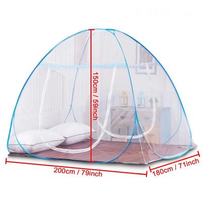 China Folded Mosquito Net Indoor Folded Tent For Beds Anti Mosquito Bites Folding Design With Net Bottom For Kids Adults Travel for sale