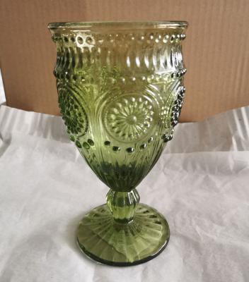 China Wine Sunflower Wine Glass Goblet for sale