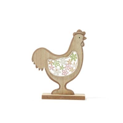 China Holiday decoration & Top Gift Sale Guaranteed Quality Home Decor Gifts Opens Wooden Rooster Ornaments for sale