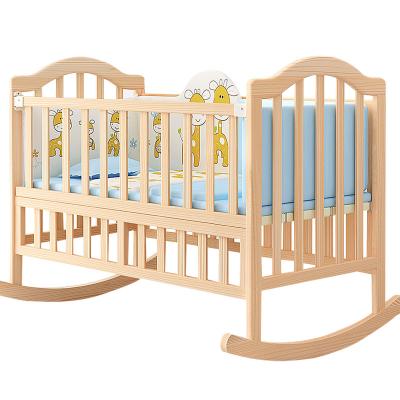 China Minimalist Antique Handmade Baby Crib Hutch Quick Sleep Baby Crib for sale