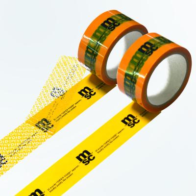 China Waterproof Security Tape Tamper Proof Sealing Tape Custom VACUUM Tape for sale