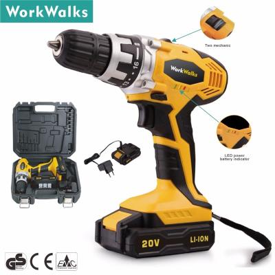 China 20V Lithium Battery Steel Cordless Drill Combo Driver for sale