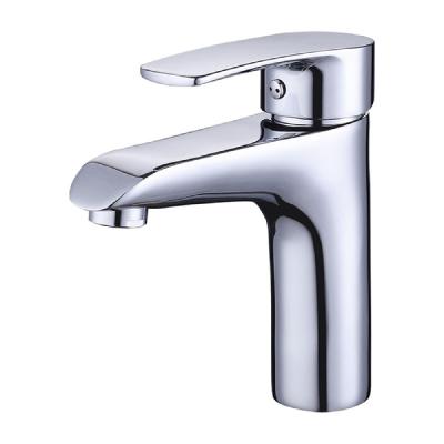 China Hot Selling Basin Faucet Bathroom Hot Selling Traditional Brass Single Hole Taps Hot And Cold Faucet for sale