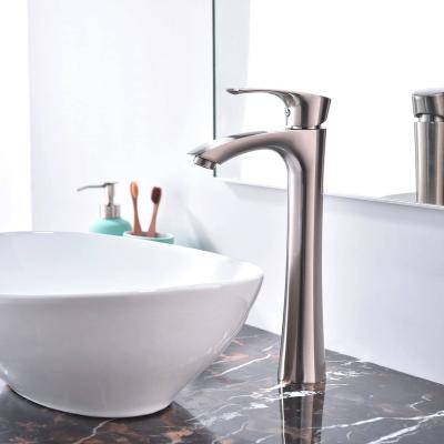 China JAT Bathroom Metered Basin Mixer Taps TOP Tap Hole Basin Sink Faucet Zine Alloy Modern Simple Tall Bath Mixer Tap Basin Mixer Tap for sale