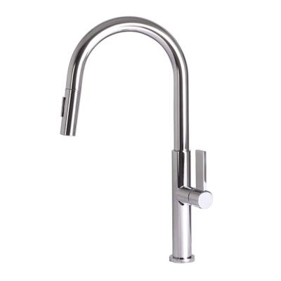 China AMIG New Design Thermostatic Modern Water Faucets Ridge Single Hole Swivel Spout Brass Single Handle Pull Out Kitchen Sink Faucet Living Room Mixer Tap for sale