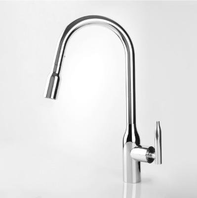 China AMIG New Design Thermostatic Modern Water Faucets Ridge Single Hole Swivel Spout Brass Single Handle Pull Out Kitchen Sink Faucet Living Room Mixer Tap for sale