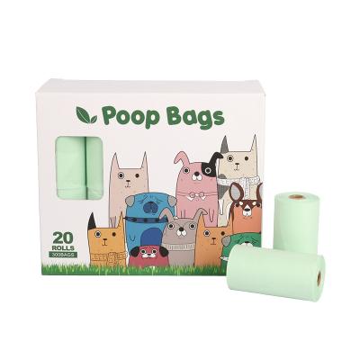 China Sustainable Hot Selling Degradable Cornstarch Pet Waste Bag Solid Color PLA Dog Poop Bag 16 Roll Dispenser Dog Poop Bag Degradable Dog Poop Bag for sale