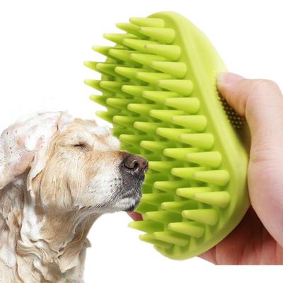 China Viable Dog Bath Brush Silicone Soft Cat Massage Brush Pet Bath Artifact Supplies for sale