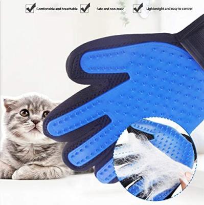 China Viable Naer Dog Pet Bath Grooming Glove Brush Shower Hair Remover Grooming Glove for sale