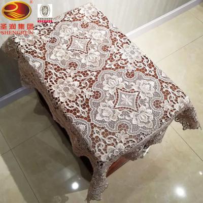 China 2018 wholesale modern new design embroidery pattern wedding tablecloth for sale