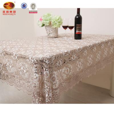 China Other the embroidered factory wedding tablecloth on the table for sale