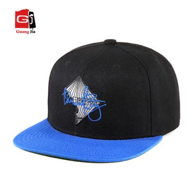 China COMMON Accept Small MOQ Custom Reflective Embroidery 6 Panel High Quality Snapback Hat for sale