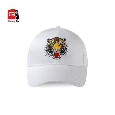 China COMMON Custom Plain Cotton 6 Panel Curved Brim Embroidery Men's Flat Baseball Cap for sale