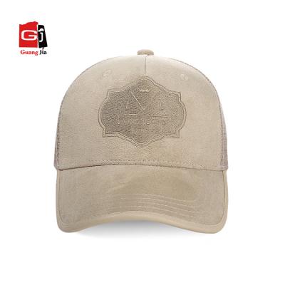 China JOINT Hot Sale 5 Panels Embroidered Suede Fabric Trucker Covers Wholesale for sale