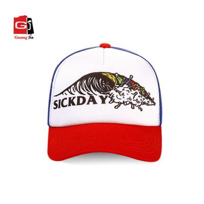 China COMMON Custom 100% polyester sublimation print pattern baseball cap with foam for sale