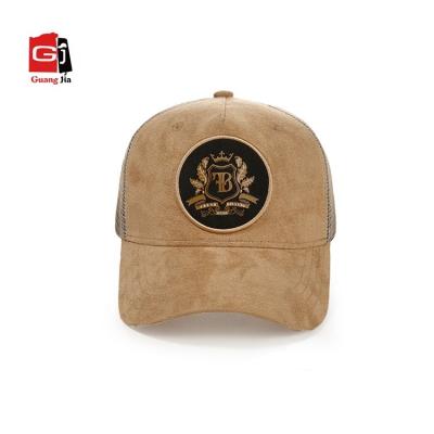 China COMMON Wholesale Custom 5 Panels Mesh Fashion Adjustable Hat With Woven Patch for sale