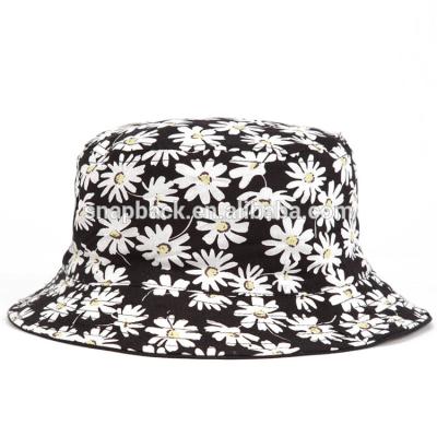 China Beautiful JOINT Women Print Flower Logo Bucket Hat And Hat for sale