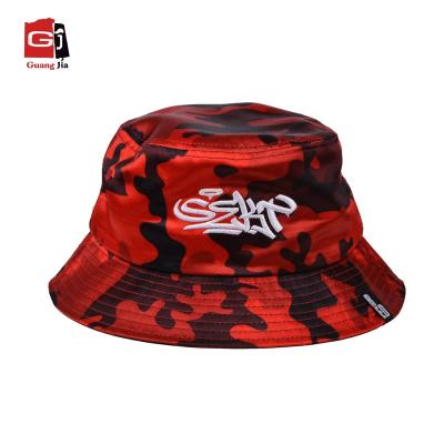 China High quality 100% polyester summer protective camouflage sublimation printing bucket hat COMMON custom fashion for sale