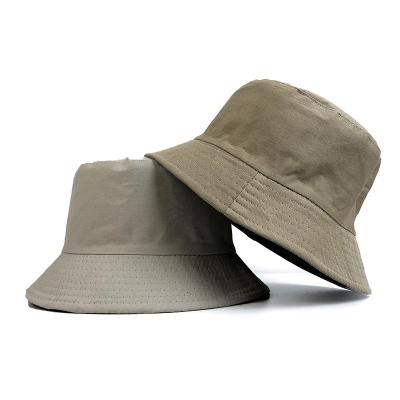 China Custom Pure Cotton Polyester Blend Casual Color Bucket Hat Sport Logo Bucket Hat for sale