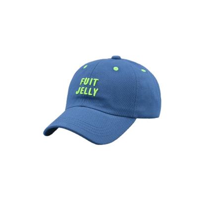 China Custom fashion embroidery 3d logo spring autumn kids candy color metal buckle baseball cap for kids for sale