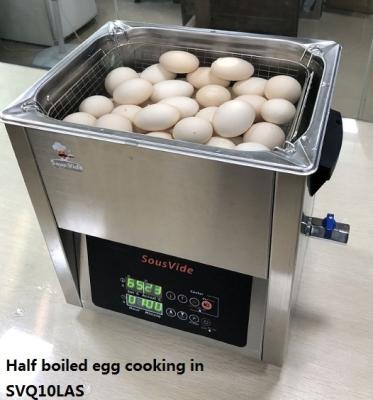 China Deli Stainless Steel Tank Easy Operated To Make Same Time Half Time Large Number Commercial Boiled Egg 10L Sous Vide Boiled Egg Cooker for sale