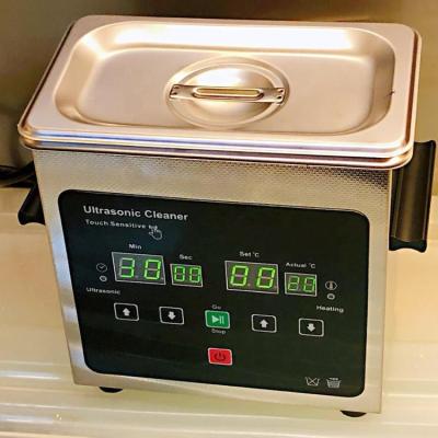 China Commercial Strong Cleaning Power Heating Function Compact Dimension For Jeweler Or Dentist Digital Ultrasonic Stainless Steel Cleaner 0.7L for sale