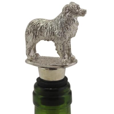 China Non Spill High Quality China Shinny Polished Dog Metal Wine Stopper For Bar Accessories for sale