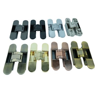 China Modern Home Stainless Steel Hot Selling Heavy Duty Adjustable Wooden Door Hidden 3D Hinges for sale