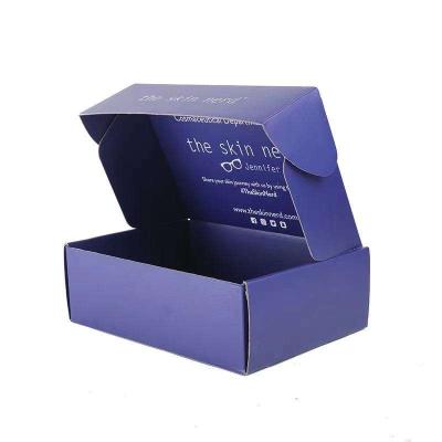 China LOGO Colored Mailing Cardboard Shipping custom printed recyclable boxes for clothes shoes corrugated paper boxes for sale