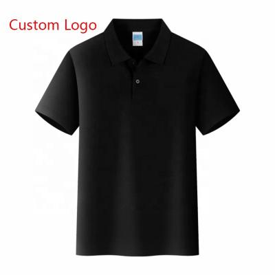 China 100% private label t-shirt high quality cotton high quality Anti-wrinkle men printing your brand logo T-shirt polo shirt for sale