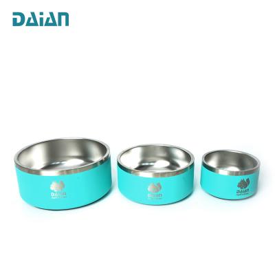 China High Quality Viable Cat Bowls Big Capacity Stainless Steel Pet Driver Food Dog Bowl for sale