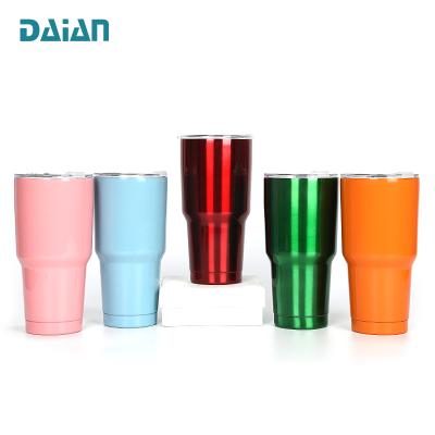 China Amazon Sustainable Hot Selling Custom Color Double Wall Stainless Steel Vacuum Insulated Tumbler for sale