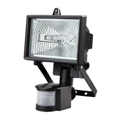 China Outdoor Warehouse Motion Sensor Halogen Floodlight Security Garden Flood Light Pir Lamp for sale