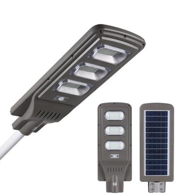 China Waterproof LED Flood Lights Lamp With Remote Control Timing Lighting 50W High Brightness Outdoor Security Integrated Solar Street Light for sale