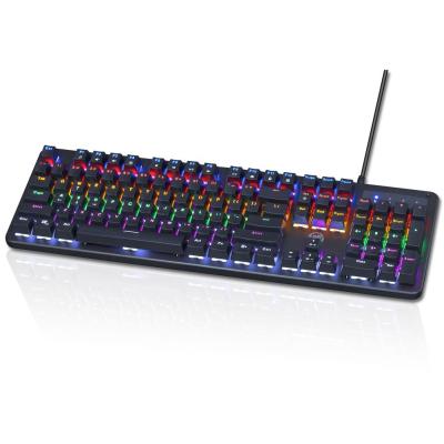 China 2020 Numeric Keypad USB 104 Keys LED Backlight Wired Mechanical Gaming Keyboard For Computer Gamer for sale