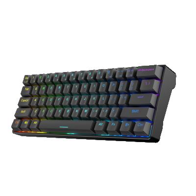 China Factory Customizable 60% RGB Backlit Gaming Numpad Waterproof Ergonomic Mechanical Keyboards With USB Port for sale