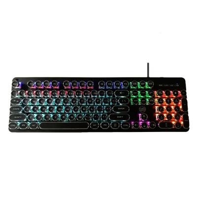 China Custom Steampunk Retro Round Numeric Keypad Wholesale Price Mechanical Gaming Keyboard For Computer for sale