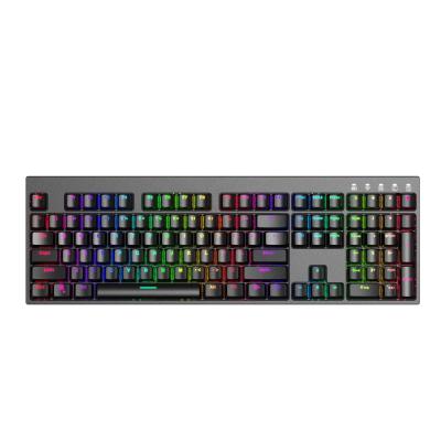 China Numpad Wholesale Price Colorful Backlit USB Wired PC Computer RGB Mechanical Gaming Optical RGB Keyboard for sale