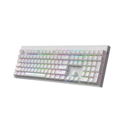 China High Quality Wireless Waterproof Multifunctional Keyboard 108 Keys RGB Mechanical Keyboard for sale