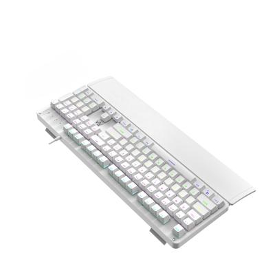 China Hot Selling Numpad Computer Accessories 104 Keys 6 Color Set Led Mechanical Keyboard With USB Port for sale