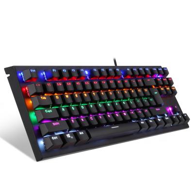 China Hot Selling Custom Ergonomic Numpad 87 Keys 6 Color Full Cute Waterproof Mechanical Gamer Keyboard for sale