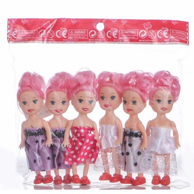 China Wholesale 3 Inch Soft Cute Toy Cheap Mini Small Plastic Dolls for sale